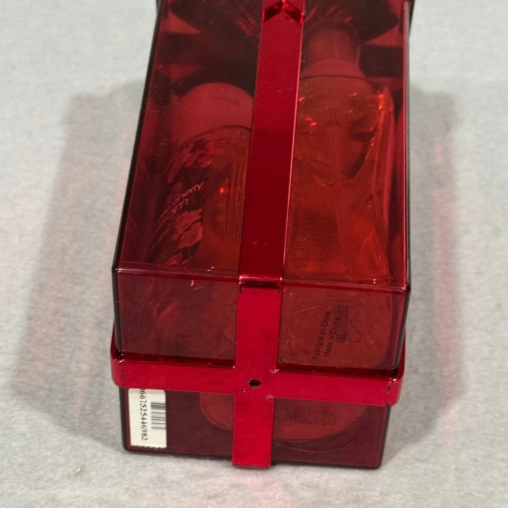 Bath & Body Works Japanese Cherry Blossom Travel Gift Set Red Box 3 Piece 2oz